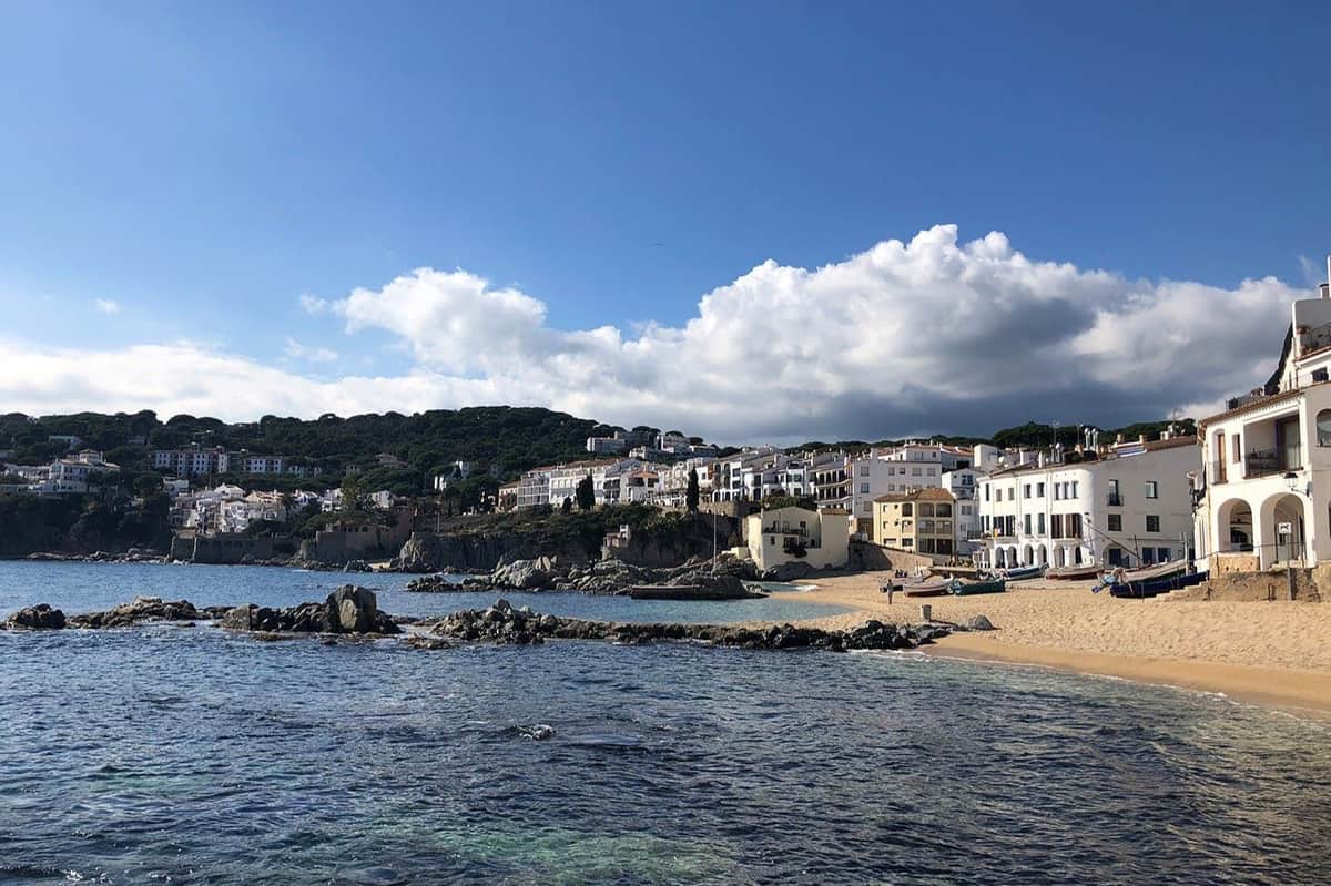 Girona and Costa Brava Day Trip from Barcelona White washed houses and beautiful beaches in Calella on our Girona and Costa Brava Tour.