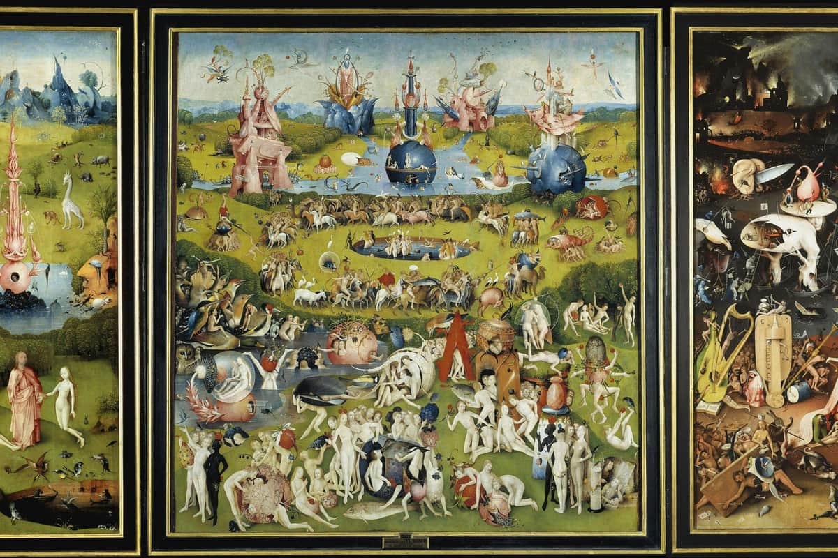 Madrid : Visite guidée à pied + entrée au musée du Prado Peinture "El Jardín de las Delicias" au musée du Prado