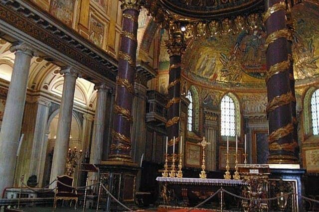 inside the basilica