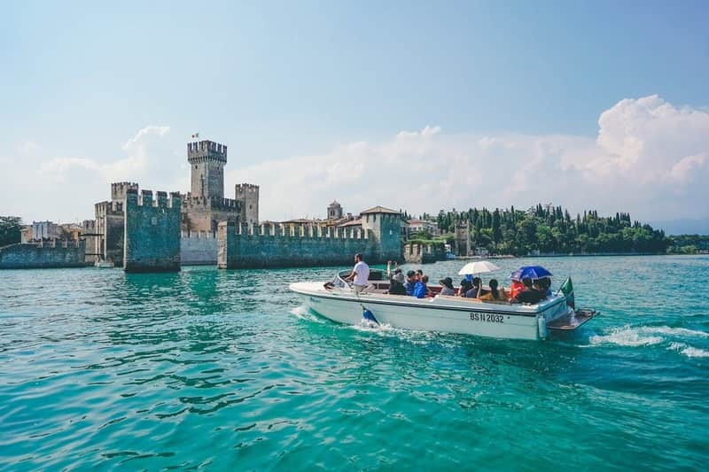 Sirmione Castle from the boat